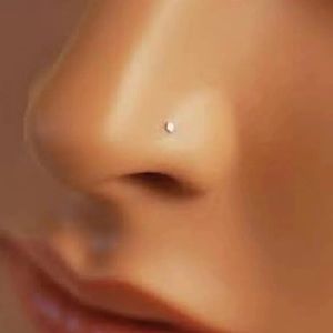 Teeny Tiny Sterling Silver Nose Stud